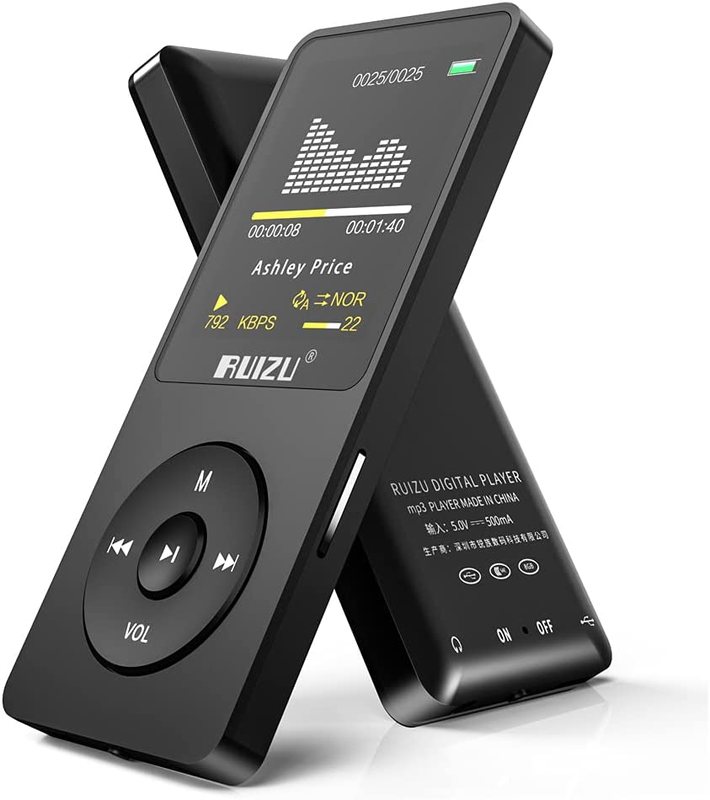 Mp3 Player,Ruizu X02 Ultra Slim Music Player,Long Battery Li