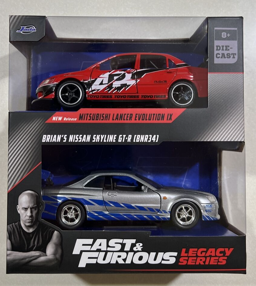 ミニカー Jadatoys FAST&FURIOUS LEGACY SERIES Jada Toys Fast & Furious 1:32 Legacy Series 2 Pack Die-Cast