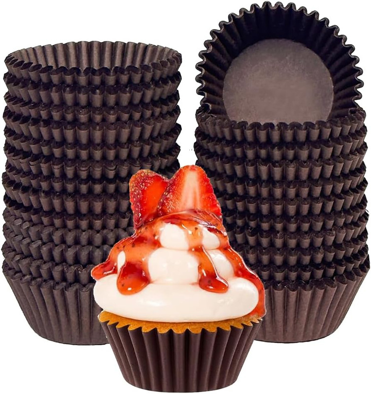 500PCS Cupcake Liners Standard Size No Smell, Grease-Proof Paper Muffin Liners F