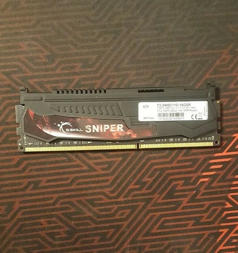 G.SKILL Sniper Series 8GB (1 x 8GB) DDR3 2400 (PC3 19200) Desktop Memory Ram