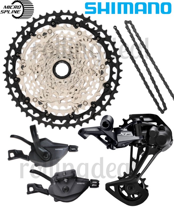 Shimano XT M8100 1x12 Speed 4pcs Groupset w/MICRO SPLINE10-51T Cassette New