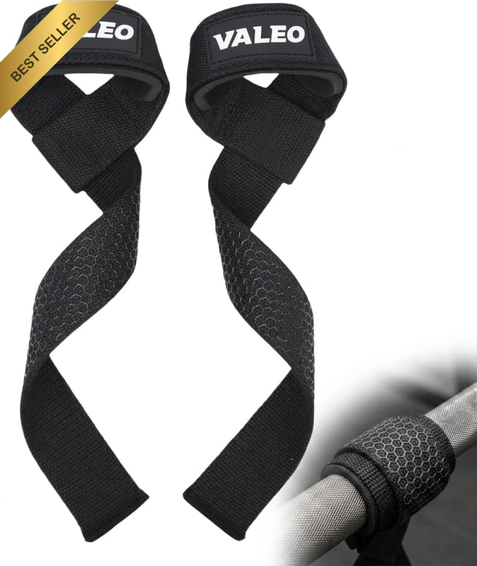 Lifting Straps Weightlifting Pair, Silicone Honeycomb Grip Wrist Straps, Non-Sli