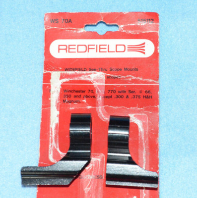Redfield 515112 Widefield See-Thru Scope Mount  WS 70A - NO SCREWS - Fits Win 70