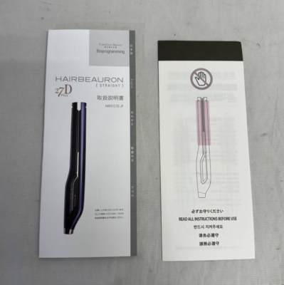 Bioprogramming HAIRBEAURON 27D Plus STRAIGHT Hair Iron with Box Used F/S Japan