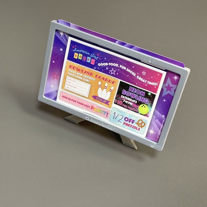 New Monitor  From bowling ball set ACCESSORIES For 18'' American Girl dolls #Z3