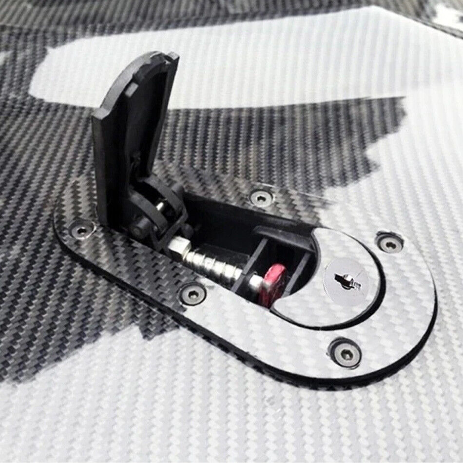 ::Quick Release Locking Hood Latch Pin Kit - Black or Carbon Fiber - Universal Fit