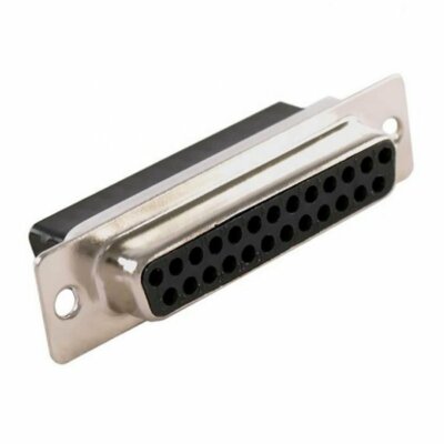 DB25 25-Pin Female D-SUB Crimp Pin Connector Adapter Plug Socket Assembly