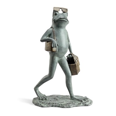 Shopper Frog Garden Sculpture Suave Shopping Spree Toad 22''H ~ SPI Home 34868