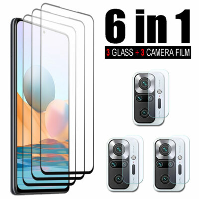 For Xiaomi Redmi Note 10 Pro 9H Tempered Glass Screen Protector Camera Lens Film