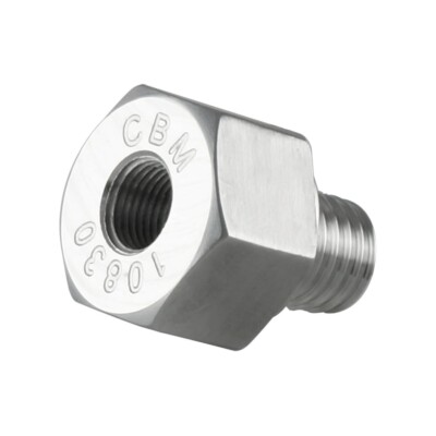 CBM-10830 CBM  ECOTEC STYLE BILLET OIL PRESSURE ADAPTER 12MM x 1.75 TO 1/8'' NPT