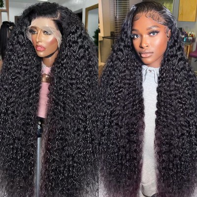HD Deep Wave 5x5 Glueless Ready To Go Wear Wig 13x6 Lace Front Human Hair Wigs