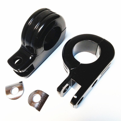 1 1/4'' Engine Guard Footpeg  Clamps Cruiser For Chopper Bobber Cafe Racer Custom