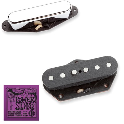 Seymour Duncan Vintage Tele STR-1 STL-1 Pickup Set w/ Ernie Ball Power Slinky