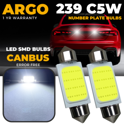 For Skoda Octavia Fabia VRS Led Number Plate Bulbs Xenon White