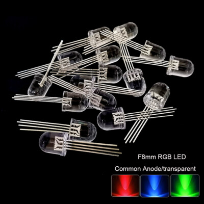 5mm 8mm 10mm RGB LED light Emitting Diode 4pin common Anode Cathode Multicolor