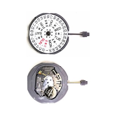 23.65mm Day / Date At 3 Quartz Watch Movement With Battery For Miyota GM02 GM00
