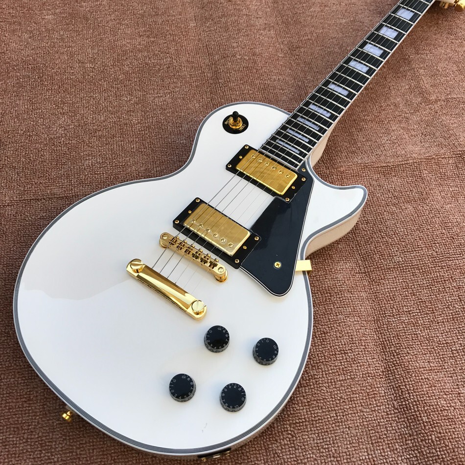 Brand New White Electric Guitar Gold Hardware Free Shipping High Quality