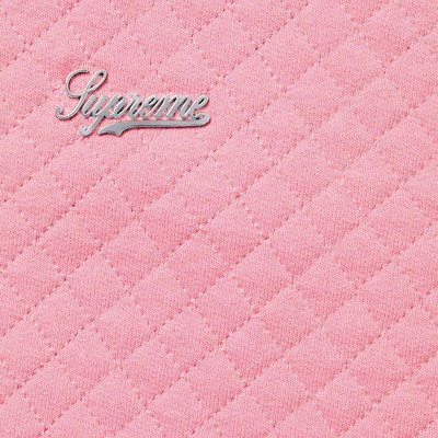 Pre-owned Supreme Hooded Sweatshirt 'micro Quilted' Dusty Pink (ss23) Hoodie Sweater Mens
