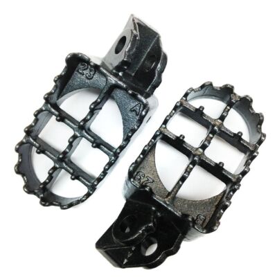 Cast Iron Motocross MX Foot Pegs For Suzuki RM100 KX65 KX80 KX85 KX100 KX112