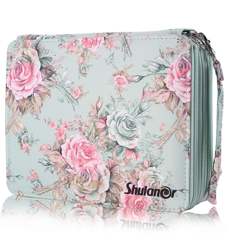 Shulaner 168 Slots Colored Pencil Case - Oxford Pen Organizer