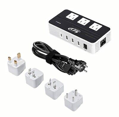 230W Step Down 220V to 110V Voltage Converter,Travel Adapter for Hair Straighter