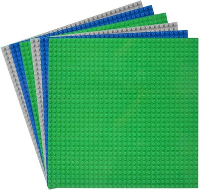6 Pack Classic Baseplates Building Base Plates for Bricks 100%... 