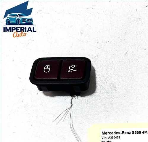 07-13 Mercedes S550 W221 Tailgate Trunk Lid Release Lock Open Button Switch OEM