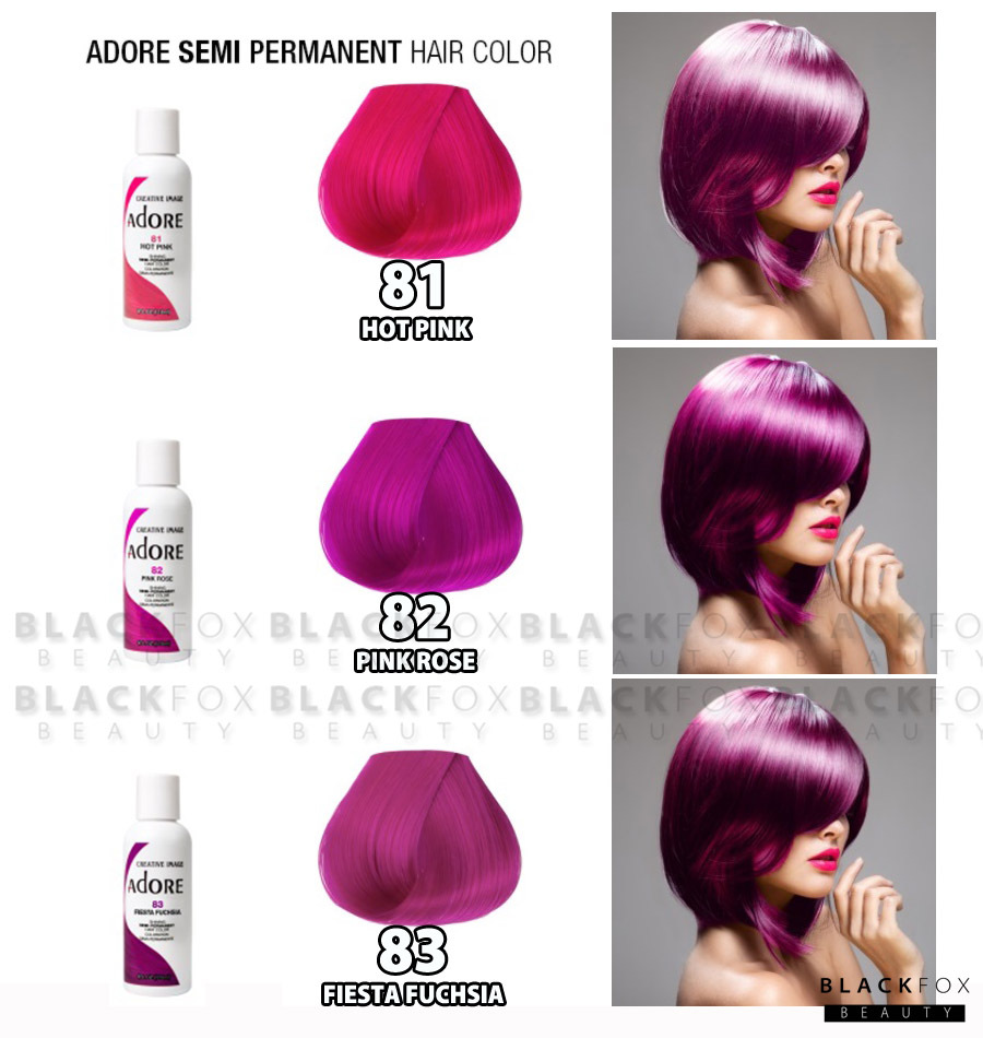 Adore By Creative Image Semi Permanent Hair Dye Color 4oz 118ml