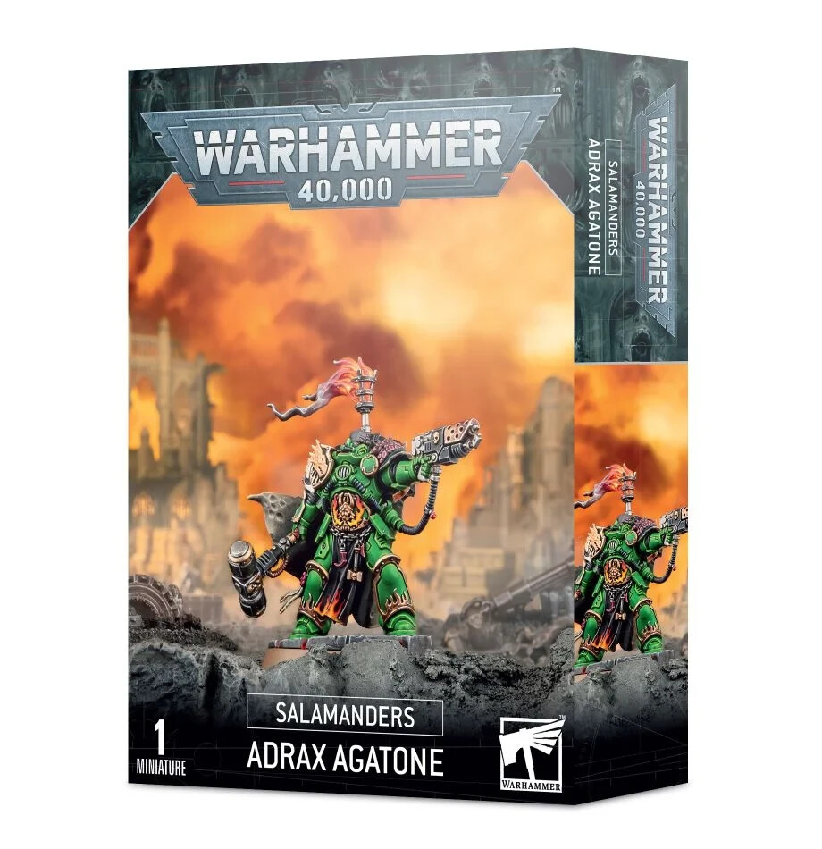 Salamanders Adrax Agatone 40K Space Marines NIB