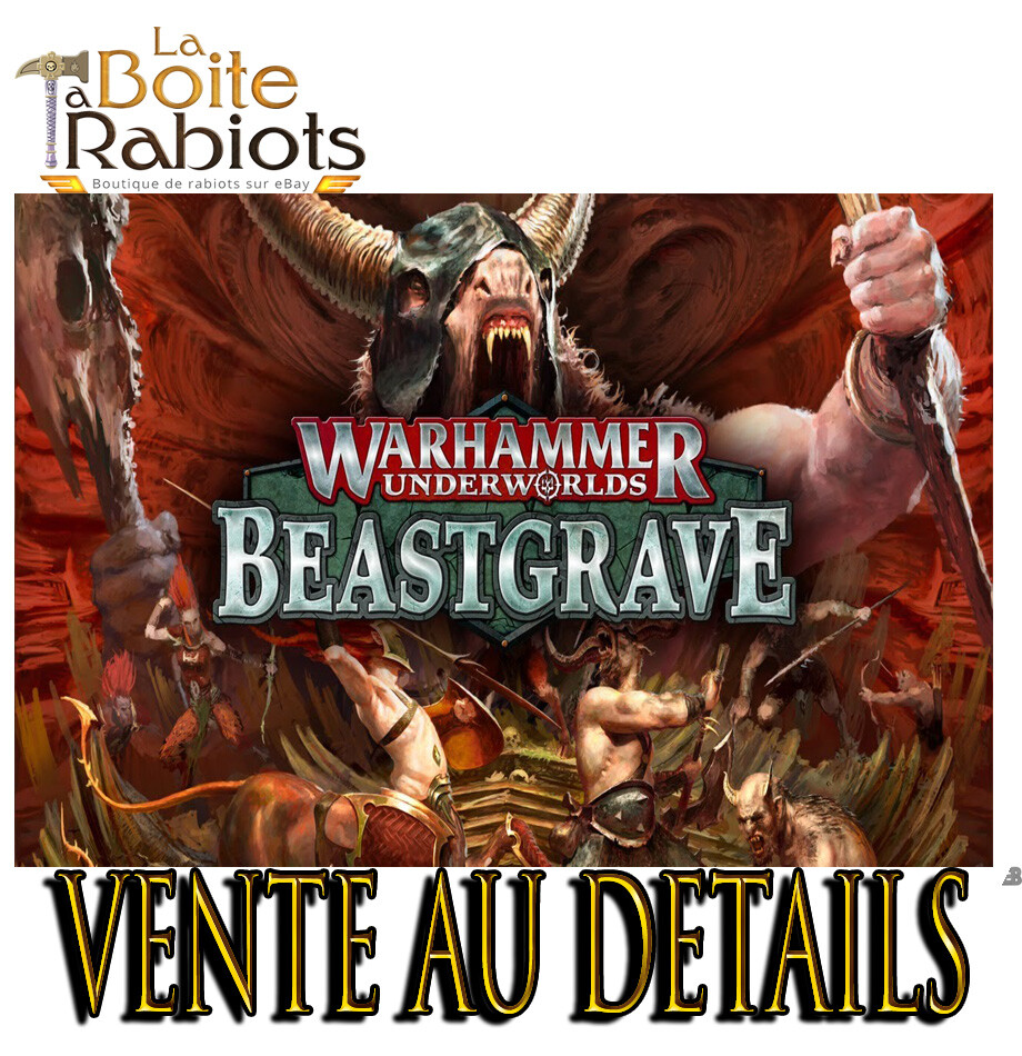 Warhammer Underworld Beastgrave Vente au détail Rabiots Bitz