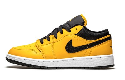 

Big Kids Jordan 1 Low University Gold/черно-белый (553560 700), University gold/black-white