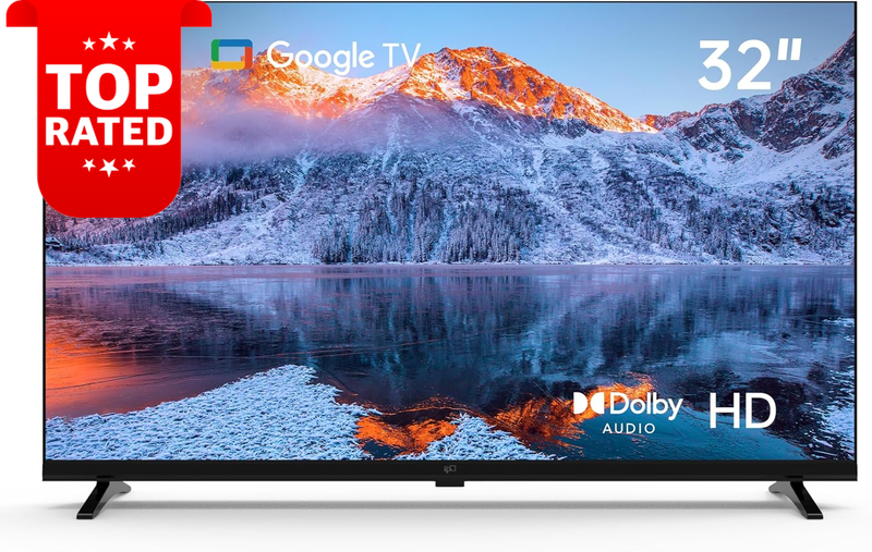 32 Inch Smart TV 720P Google TV HDR10 Dolby Audio Google Cast HDMI LED