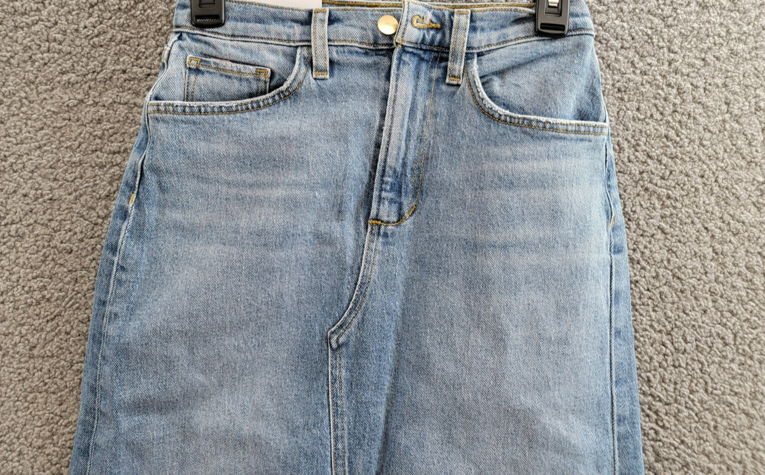 Joe's Jeans The Joplin Denim Skirt Women's 24 Bad Habit Faded Button Zip Closure - Picture 3 of 16