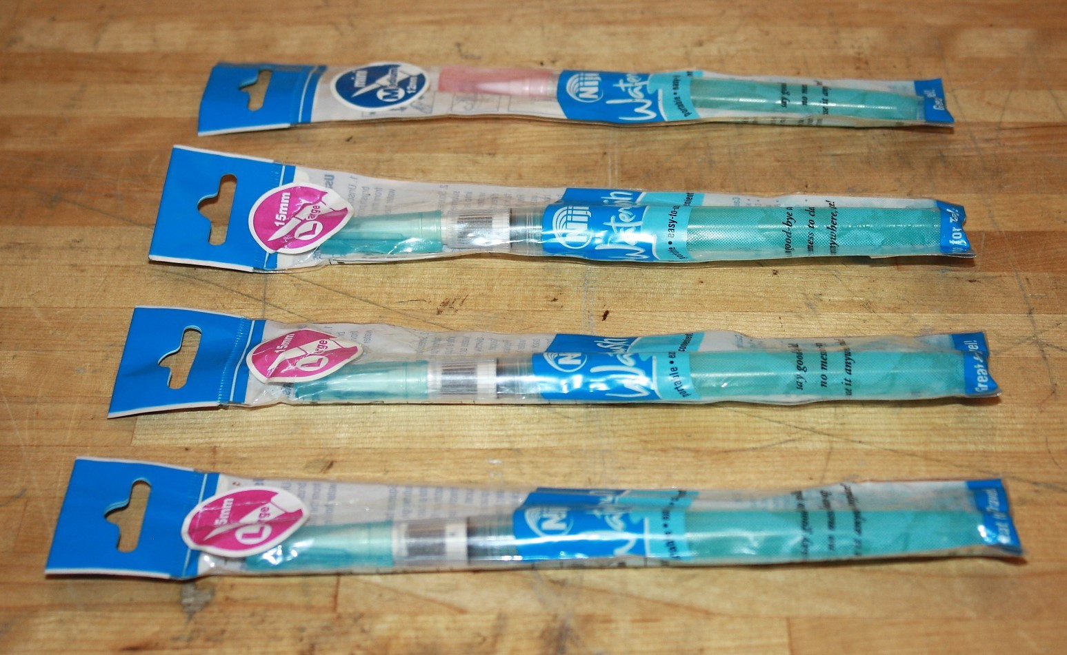 Niji Waterbrushes (3) Lg 15mm Brushes & (1) Med 12mm Brush