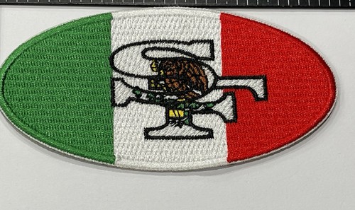 San Francisco 49ers Mexico Embroidered Iron On Patch~Free