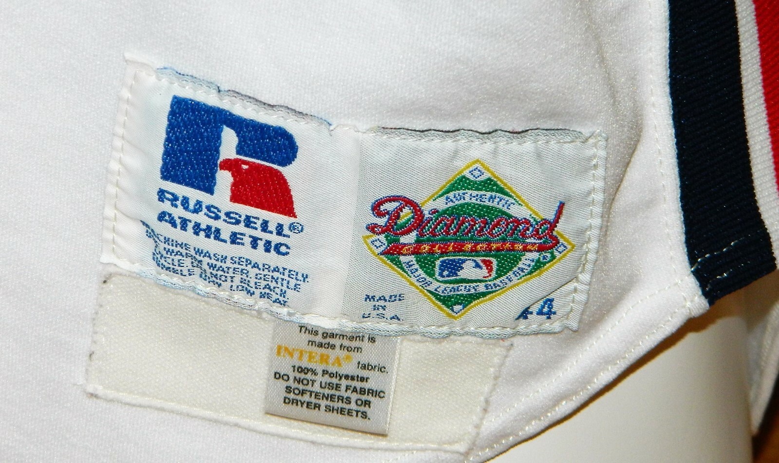 1993 Thomas Howard Game Worn Cleveland Indians Home Jersey #33 - Russell