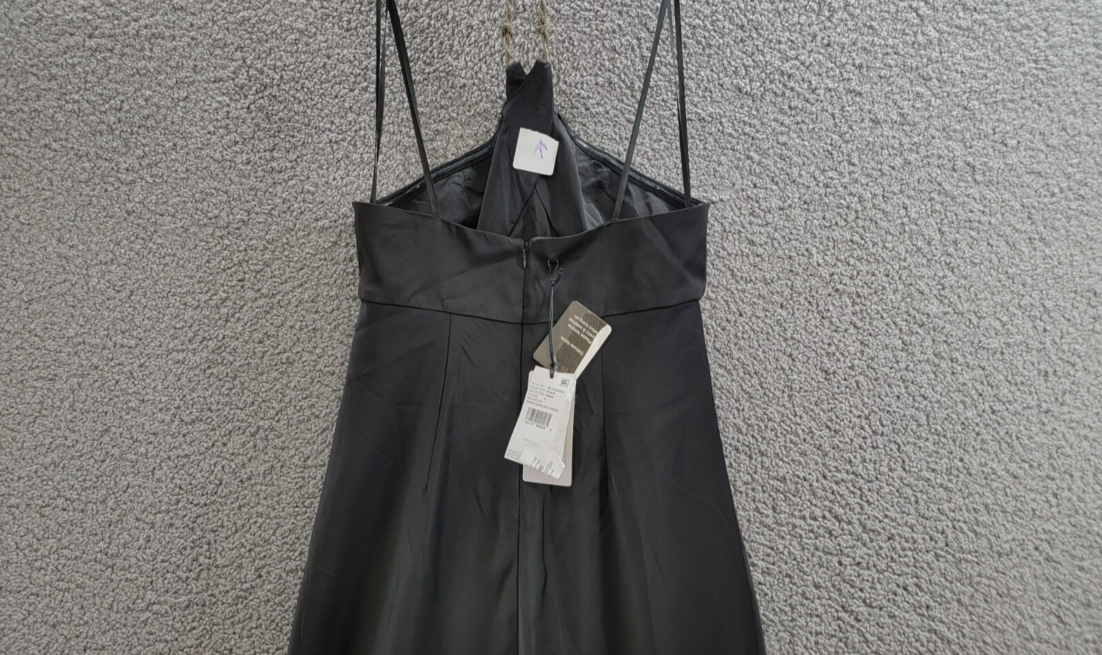 Liv Foster Quinn Chain Halter Neck Dress Women's 4 Black Solid Back Zip Closure - Picture 10 of 17