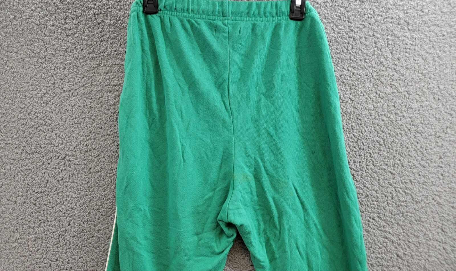 Aqua Reynolds Piped Sweatpants Women's L Green/White Elasticized Hems Pull On - Picture 13 of 17