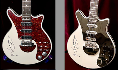 QUEEN Brian May Autographed 2024 BMG Red Special Guitar (white) Plus BONUS ITEMS