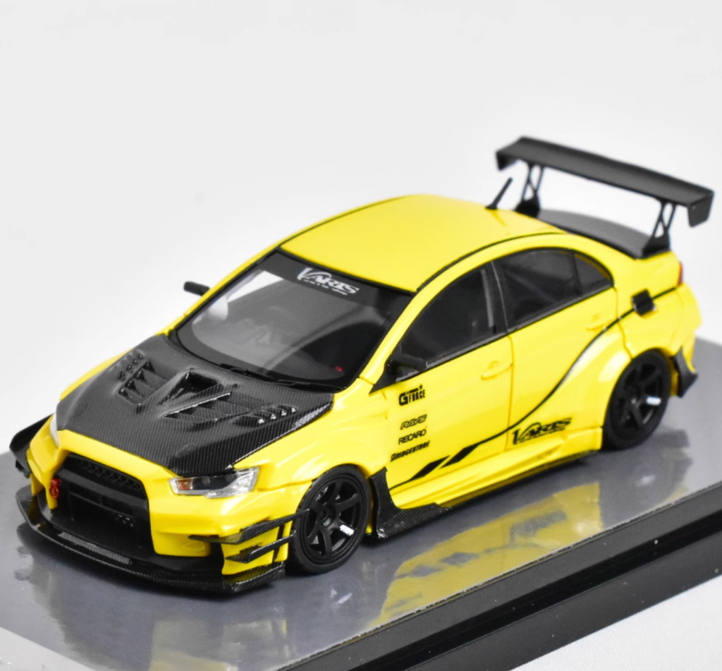 GB 404Error 1:64 Yellow Lancer Evolution EVO X Varis Model
