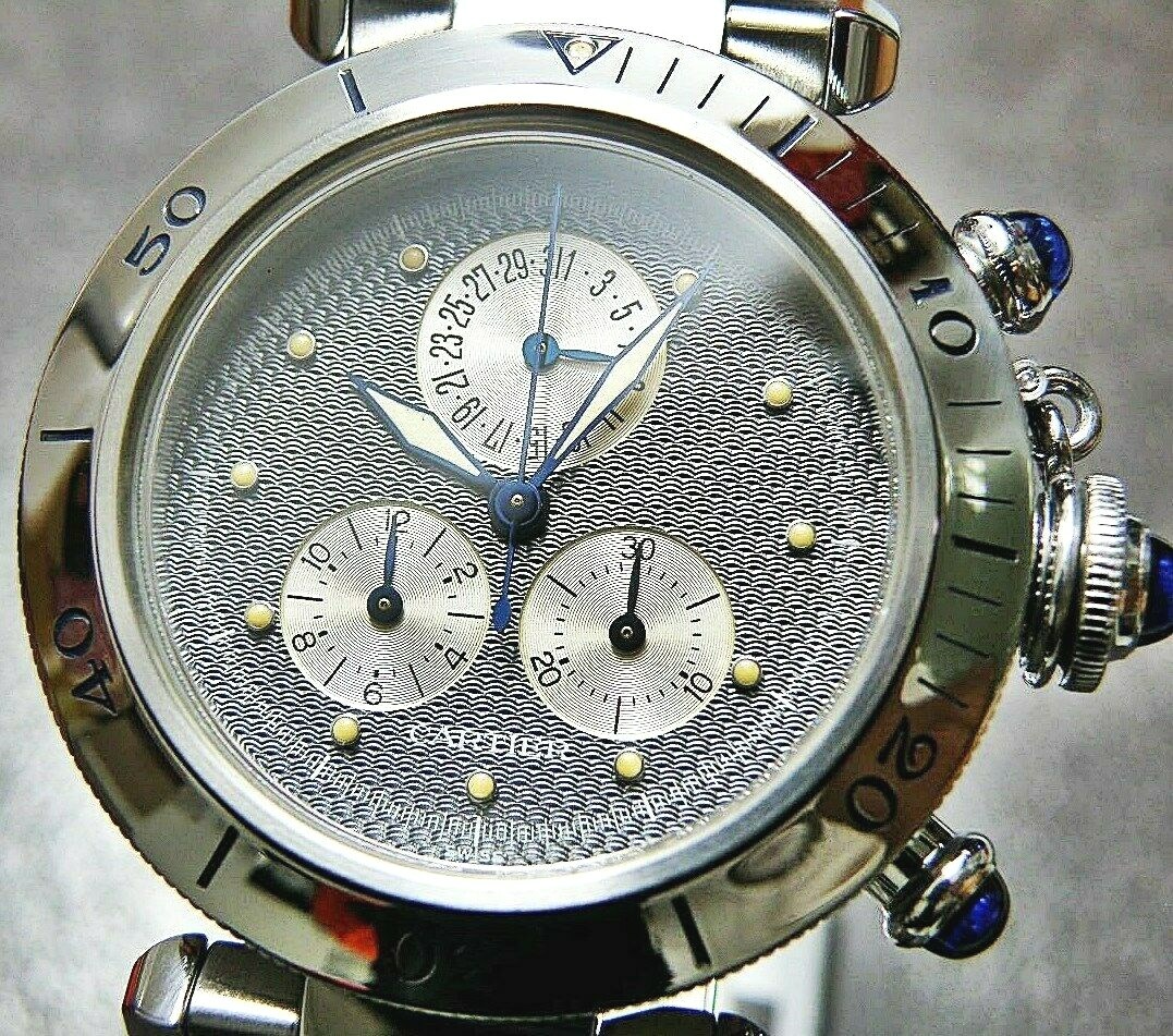 Cartier Pasha Chronograph /Stainless Steel / Quartz / Men's Watch
