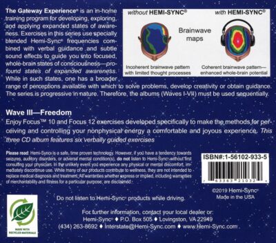 HEMI-SYNC GATEWAY EXPERIENCE: FREEDOM-WAVE 3 NEW CD