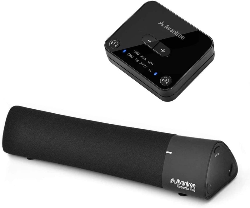 Audikast plus & Torpedo Plus, Bundle - Bluetooth 5.0 Transmitter with Aptx Low L