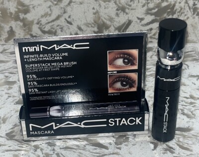 MAC Mini Stack Mascara Infinite Build Volume Black 0.27 oz / 8ml New In Box