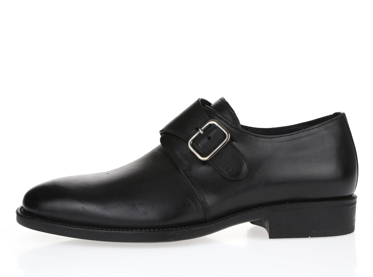 Mens MEZLAN GREGORIO COMFORT Black Leather Monkstrap Oxfords Shoes Size 7.5