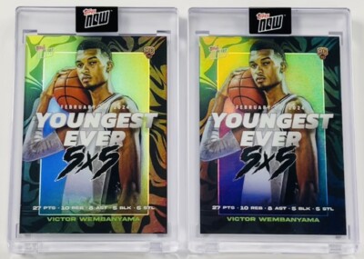 Victor Wembanyama 2023-24 Topps Now RC Card VM2 - LOT of 2