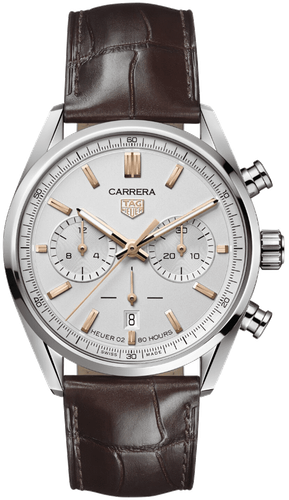 Pre-owned Heuer Tag  Carrera Chronographe Caliber  02 42 Mm