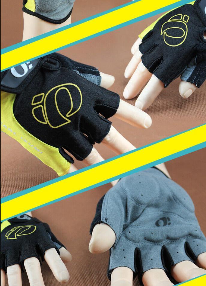 2Pair Cycling Half Finger Shockproof Gloves MTB Road Bike Silicone Pads Gloves