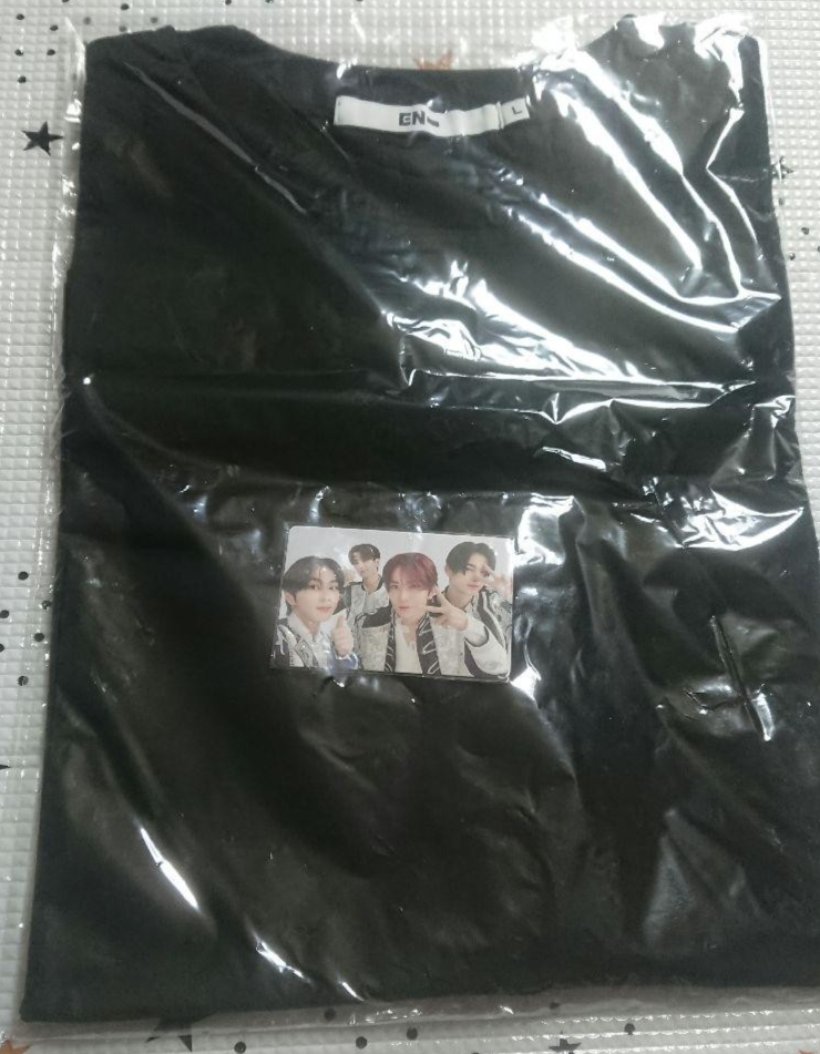ENHYPEN FATE+ IN JAPAN SHIRT(L)トレカ付き ENHYPEN WORLD TOUR FATE+ IN JAPAN FATE PLUS T-shirt Black