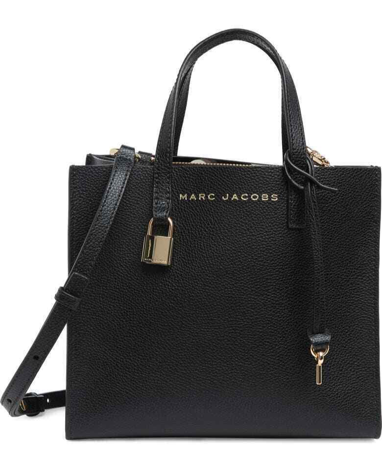 Marc Jacobs Mini Grind Coated Leather Crossbody Tote Bag Satchel